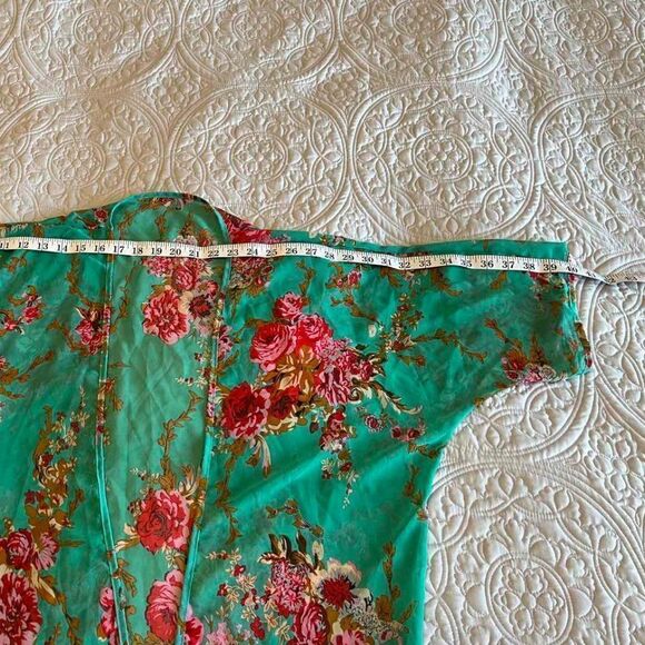 Beach Cover up Women Kimono Cardigan Vintage Floral Print - Picture 9 of 10